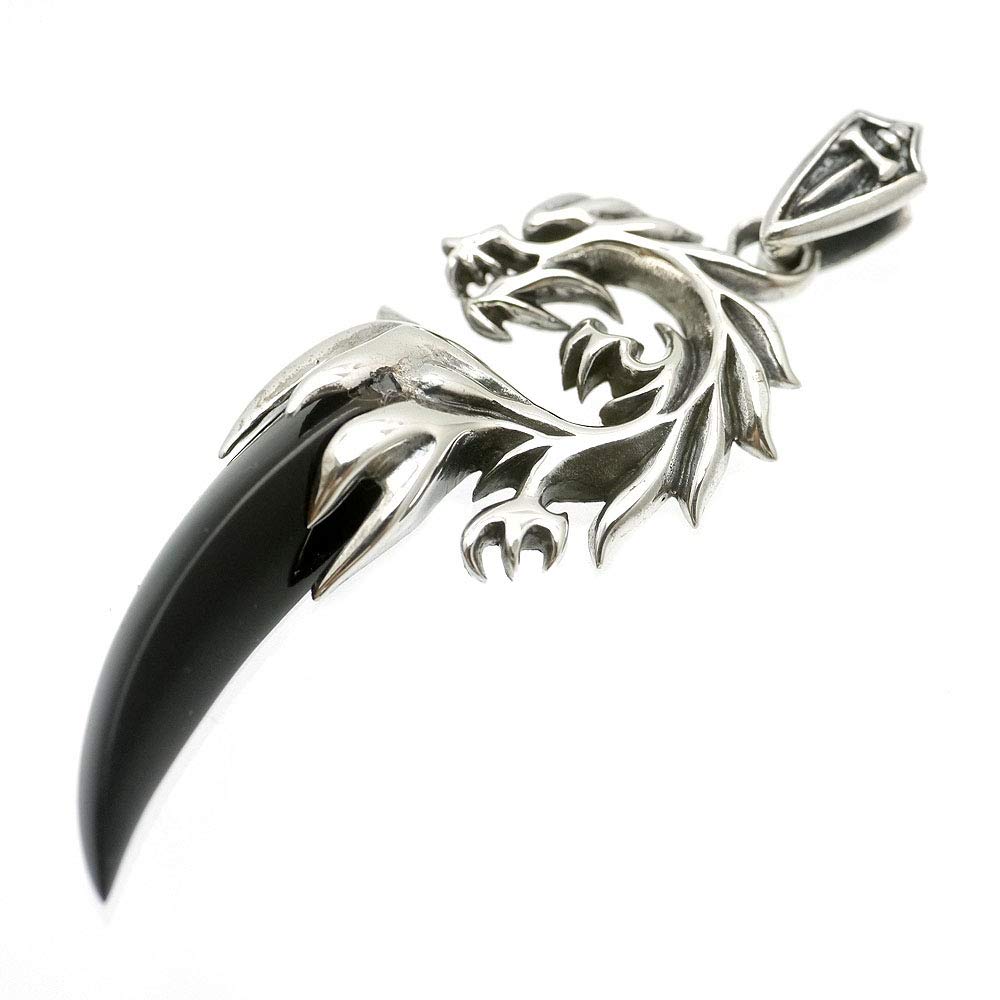 Amazon | [シルバーワン] シルバー925 黒 牙 ドラゴン トライバル